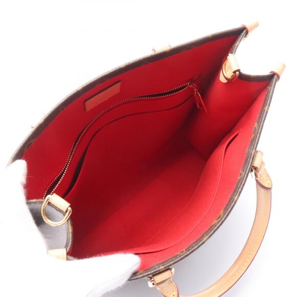 Louis Vuitton Sac Plat Tote Bag Canvas Leather Monogram Brown - Picture 3 of 8